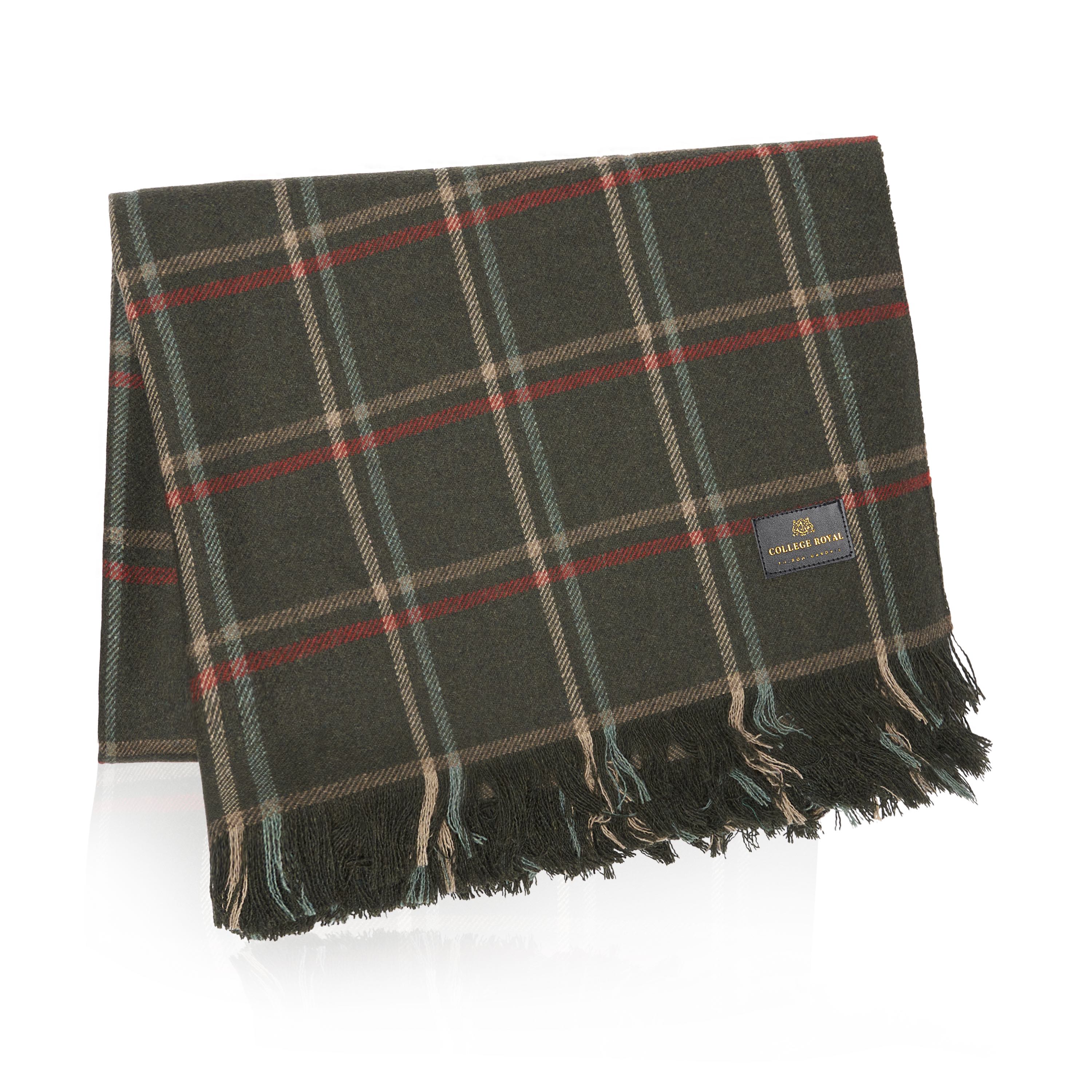 Hunting wool tartan blanket
