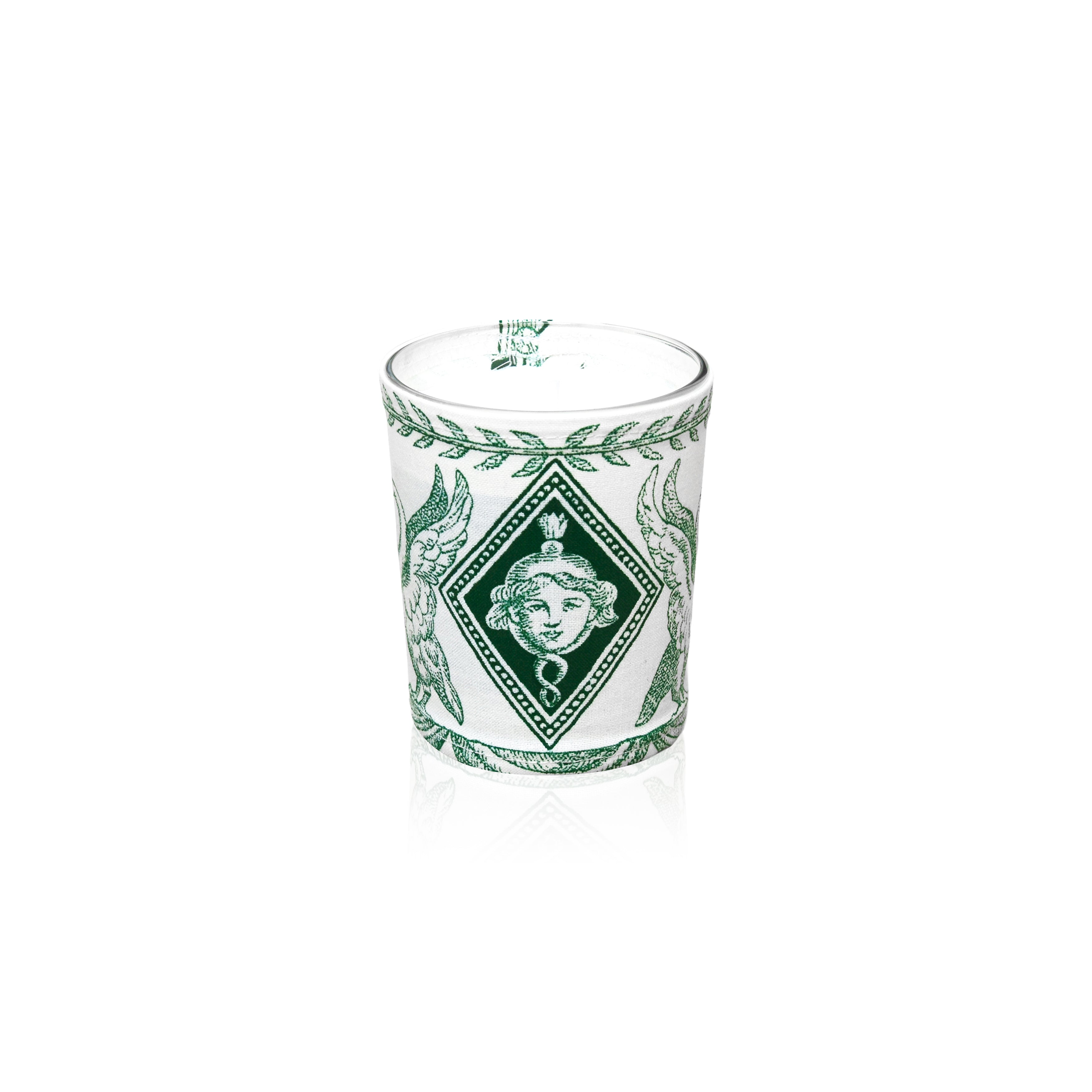 Cache bougie été vert