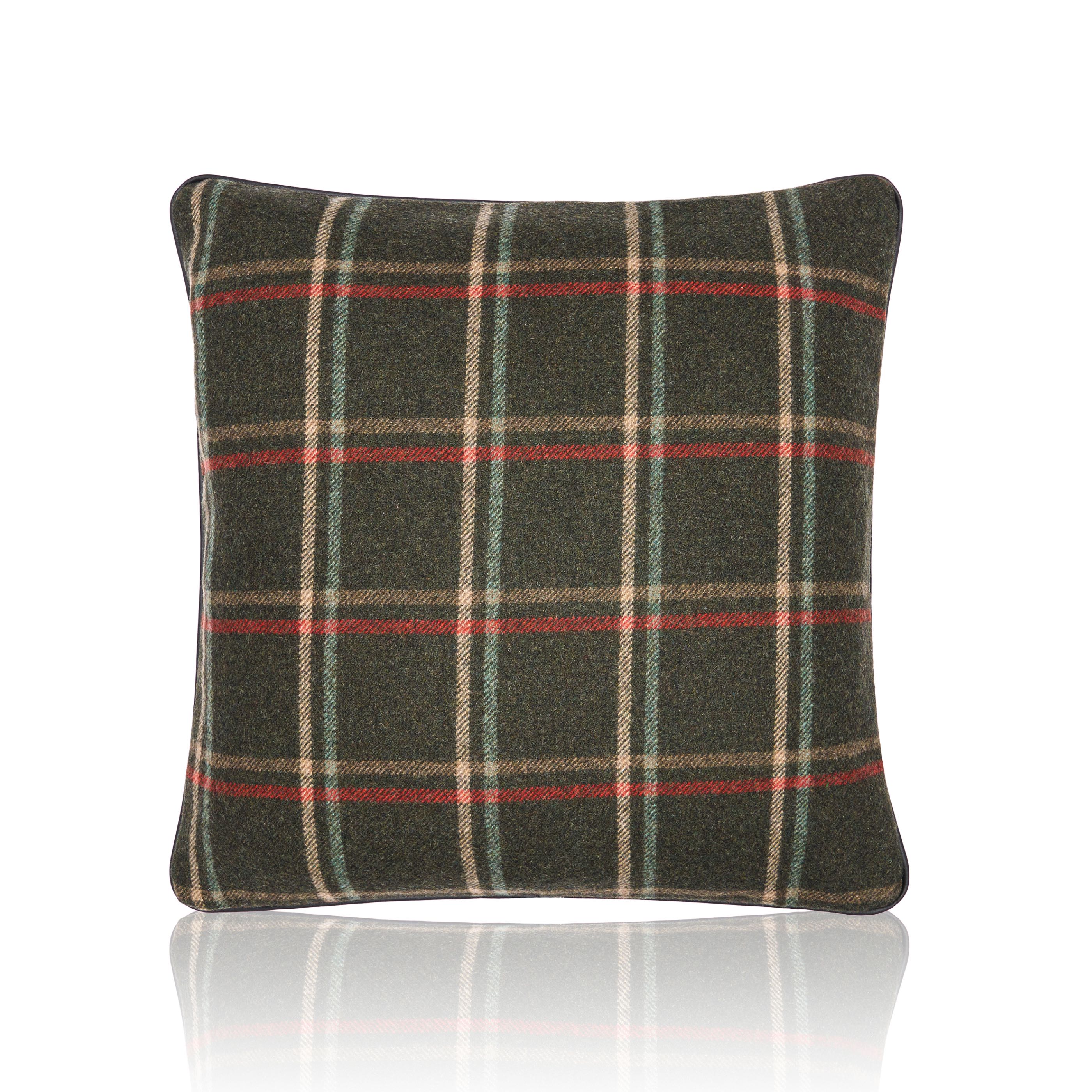 Housse de Coussin Écossais Chasse en laine