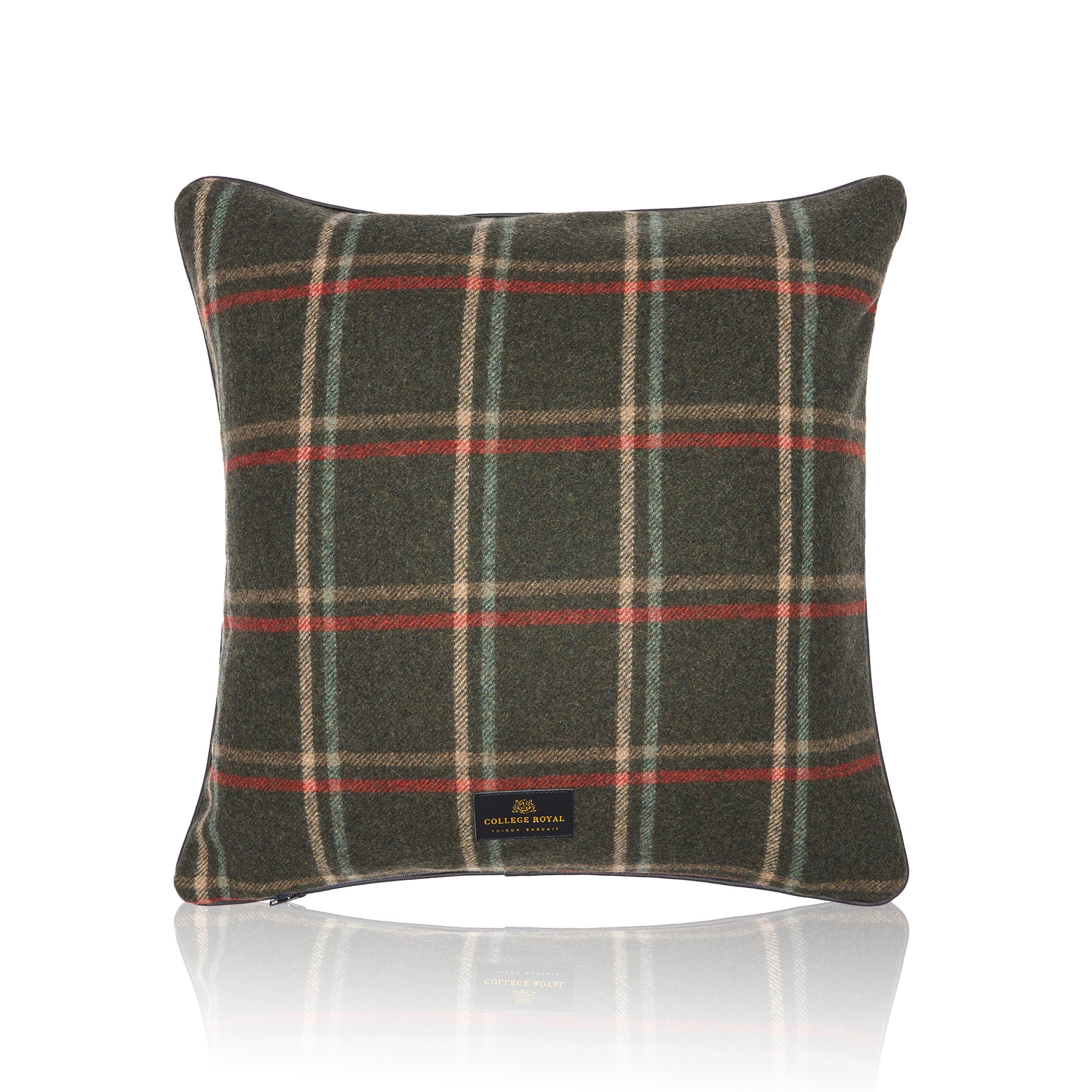 Housse de Coussin Écossais Chasse en laine