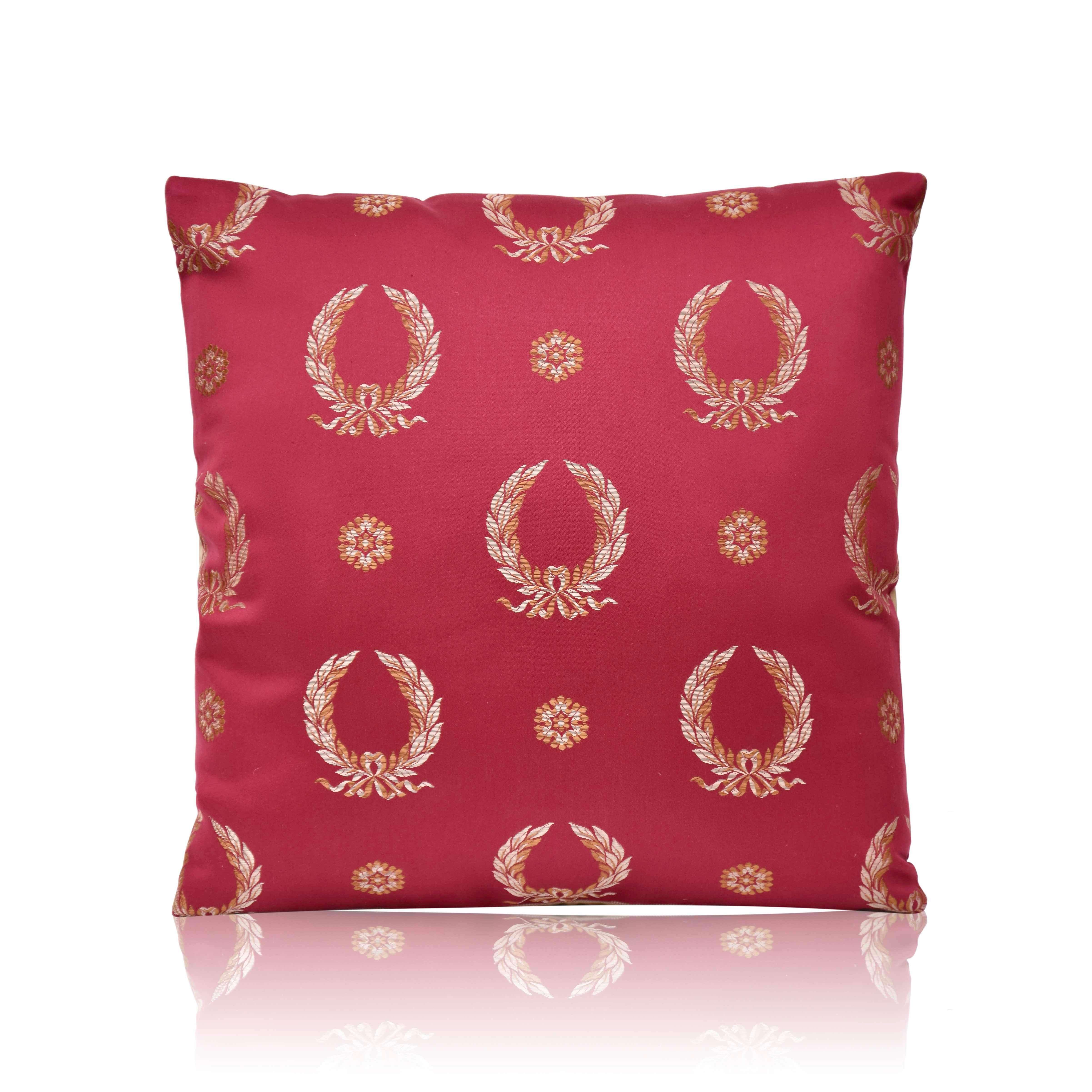 Housse de coussin 'Lauriers rouges'