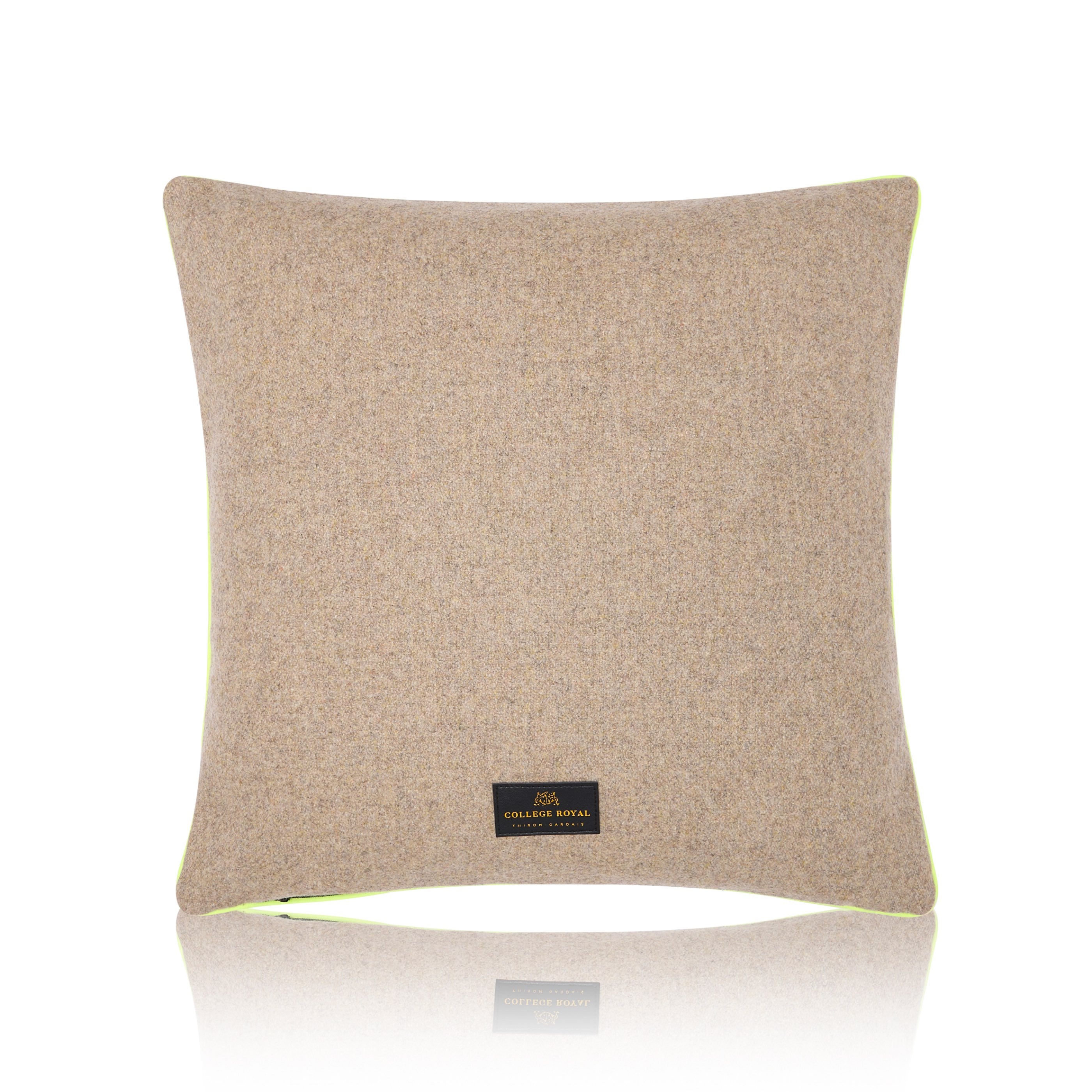 Housse de coussin "Royal Teckel" bleu-vert