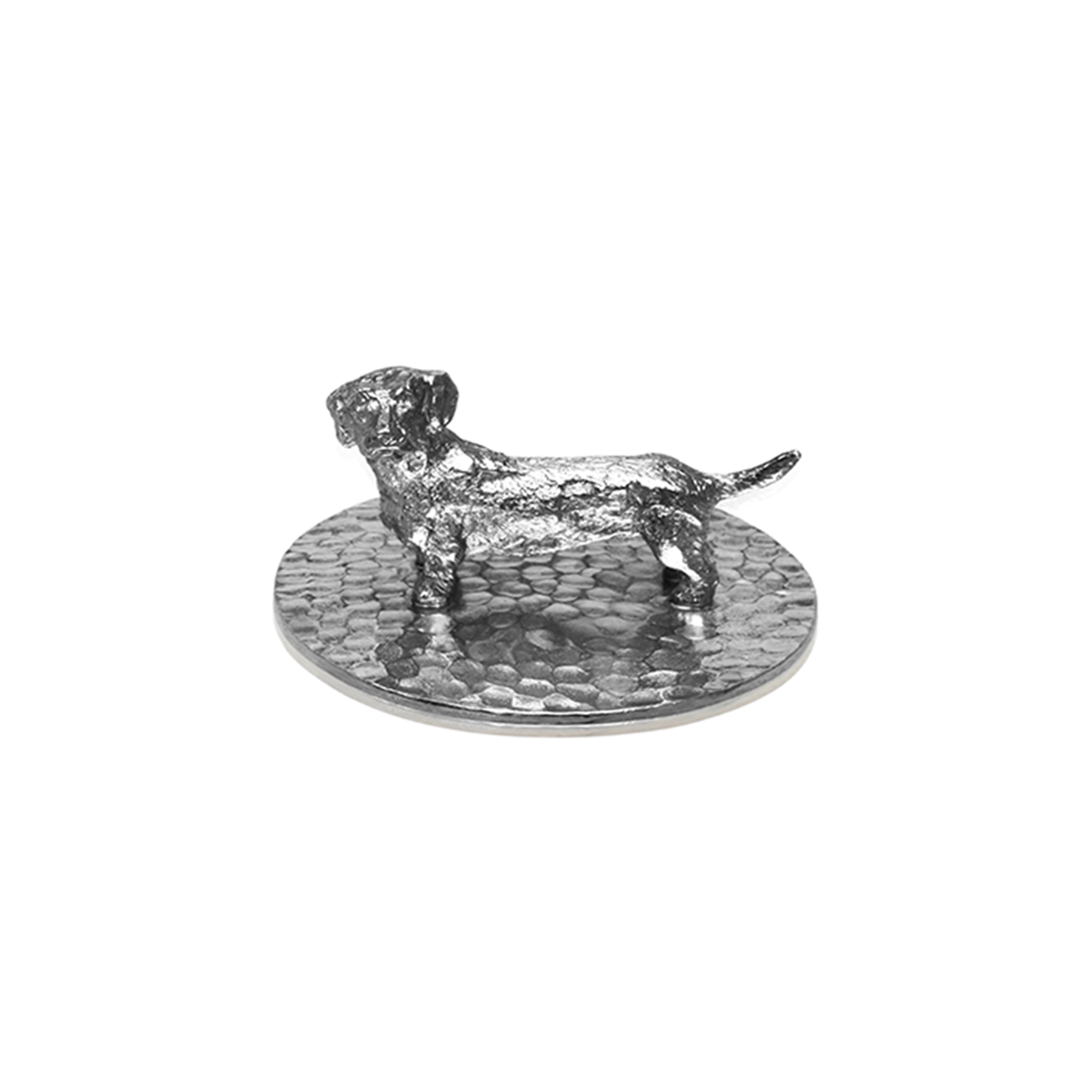 Pewter Dachshund Candle Lid
