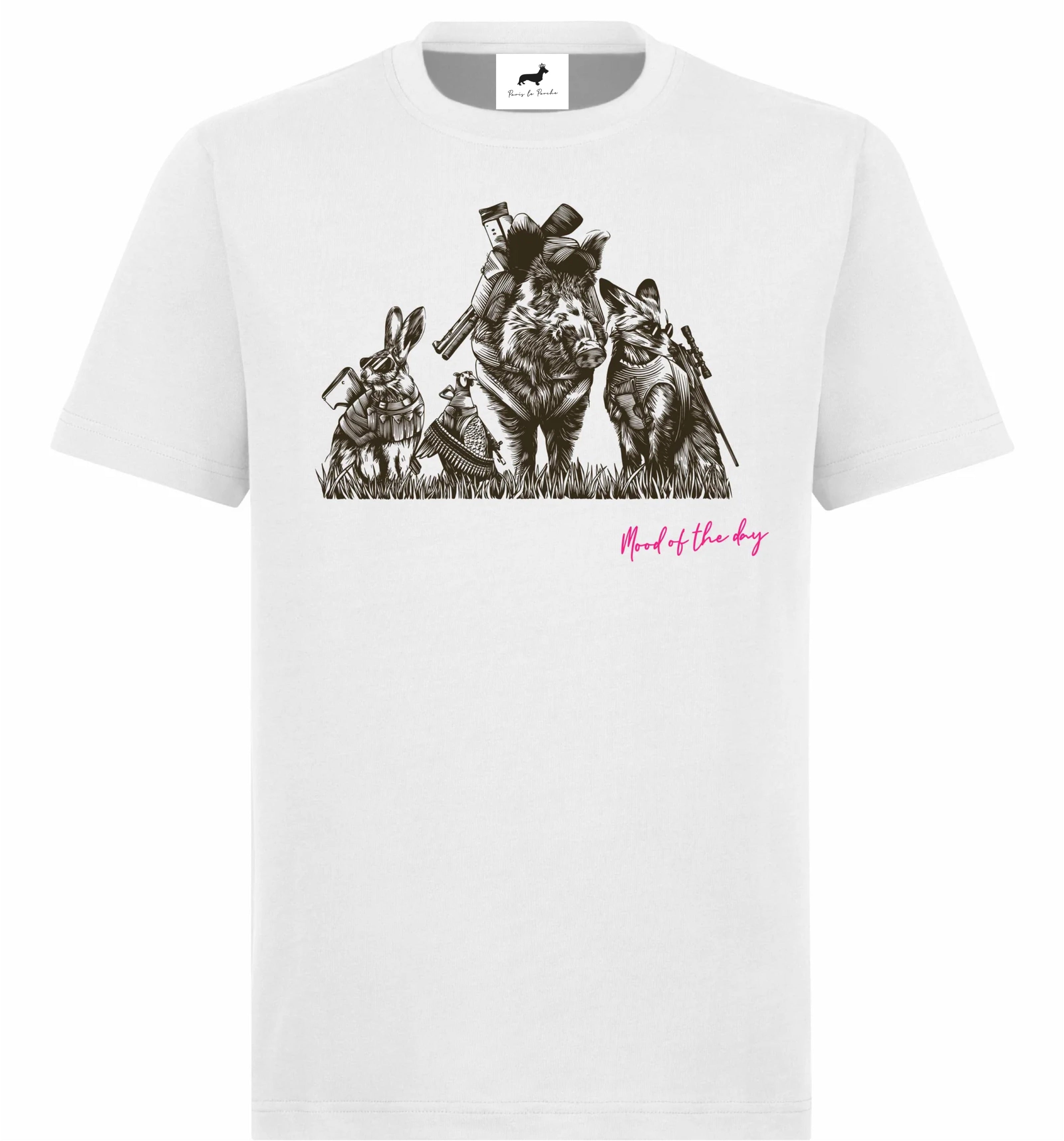 Super premium unisex T-shirt "Mood of the day" white