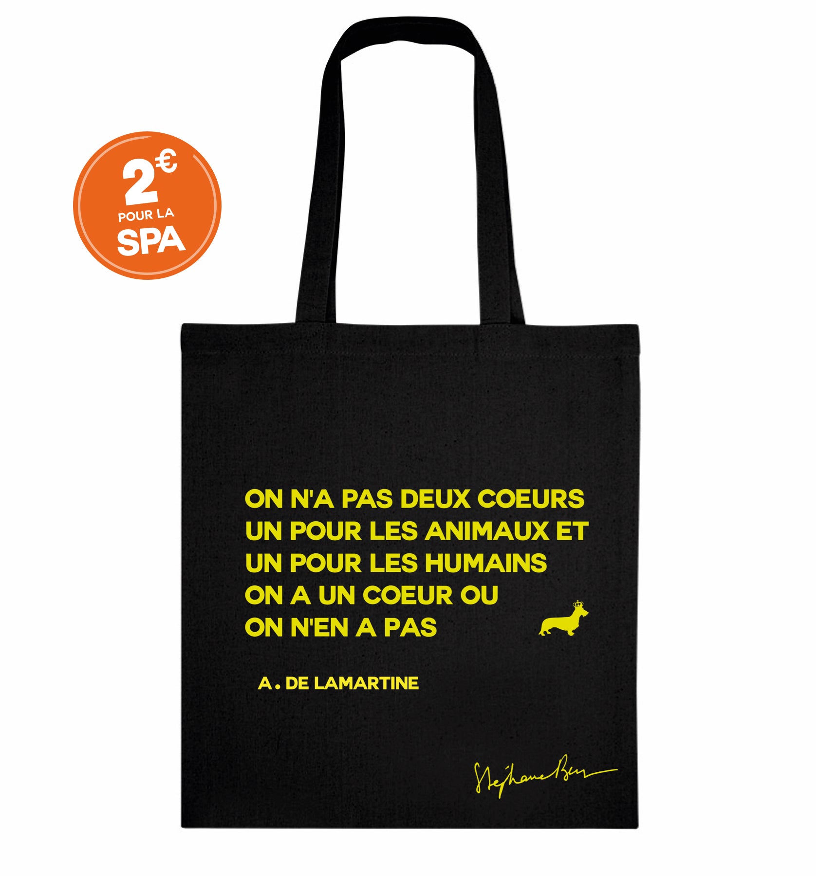 Lamartine Tote Bag Black