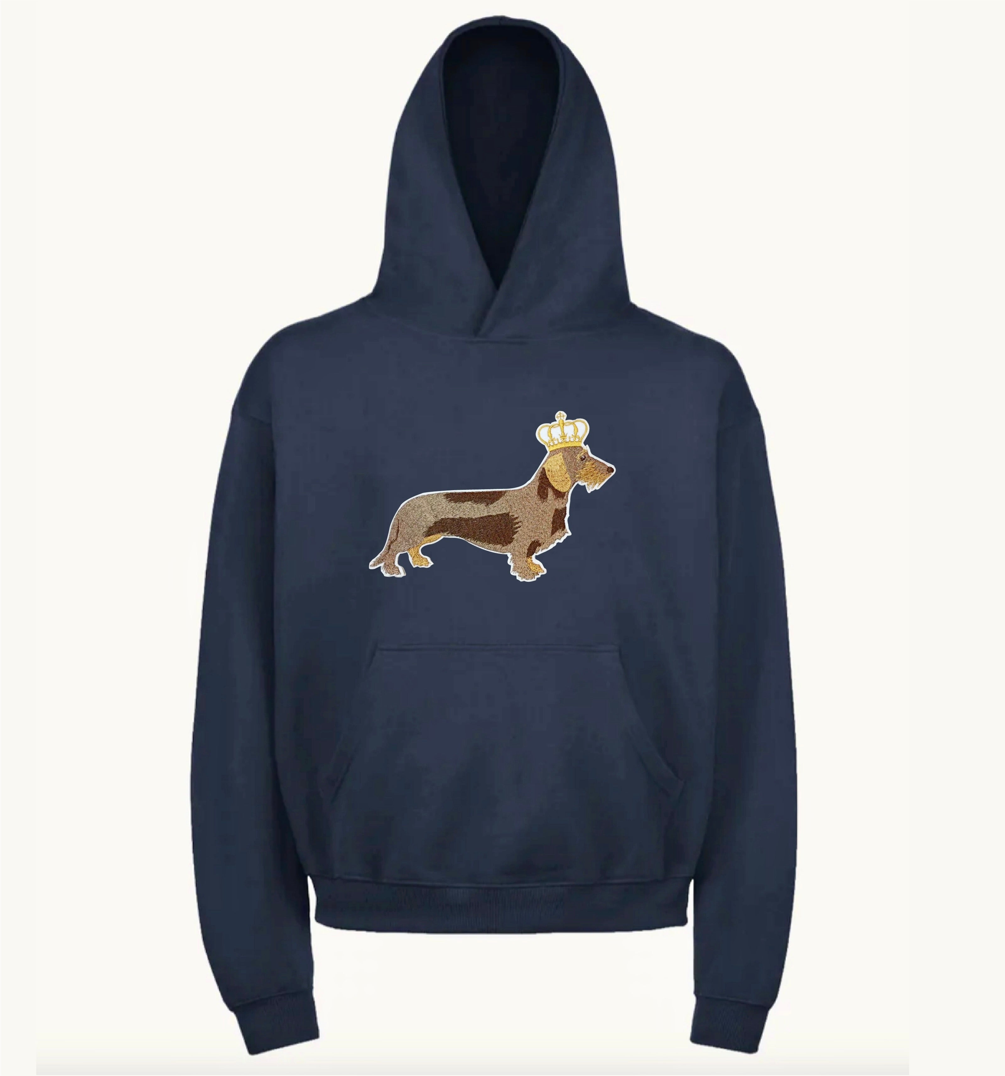 Super Premium Unisex Sweatshirt "Teckelmania" Navy Blue
