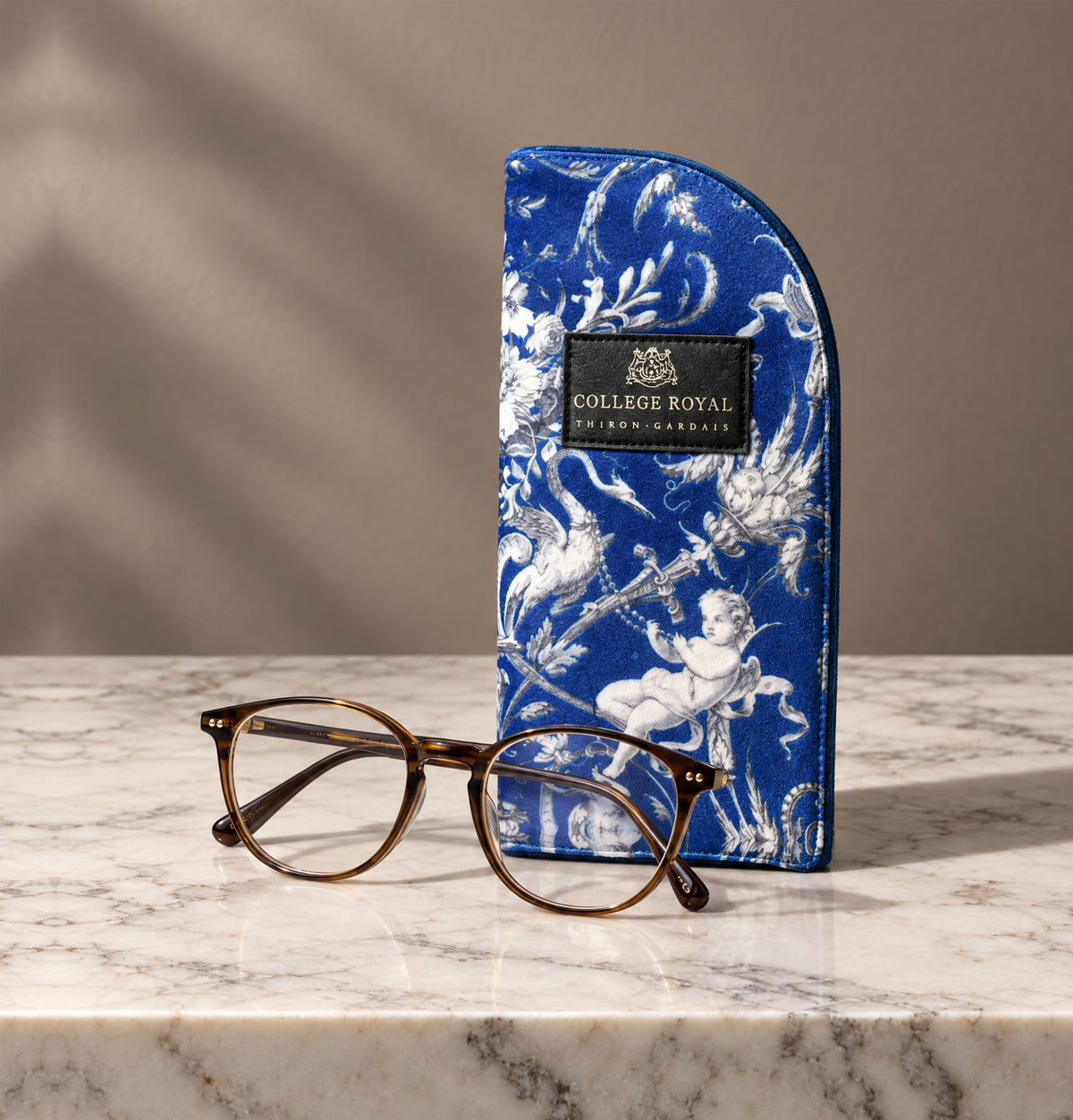Etui à lunettes Putti bleu