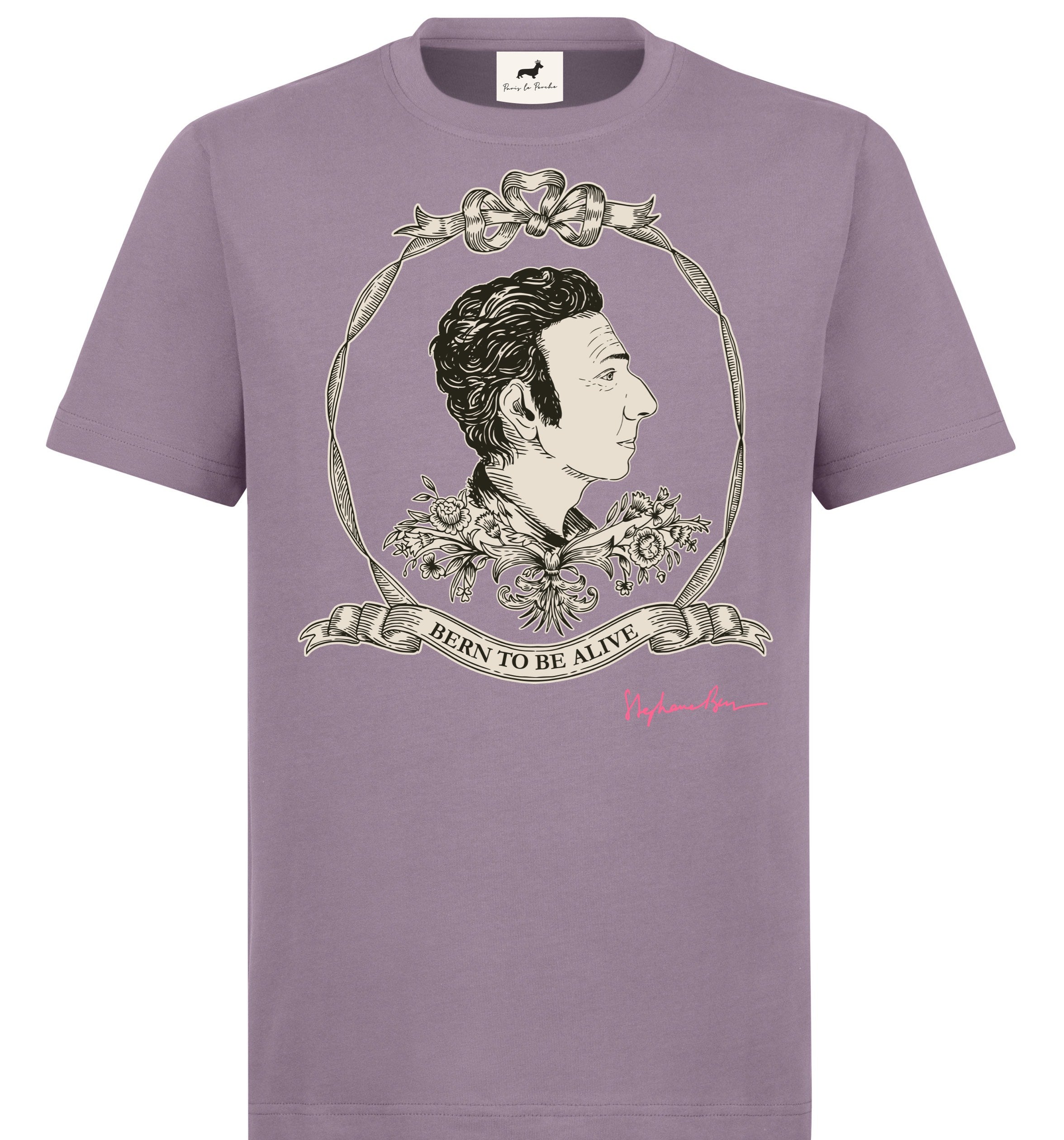 Super Premium Unisex T-shirt "bern to be alive" Purple