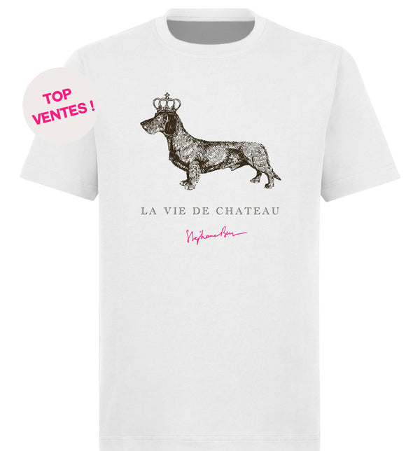 T-shirt mixte "La Vie de Château" blanc