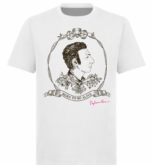 T-shirt mixte "Bern to Be Alive" blanc