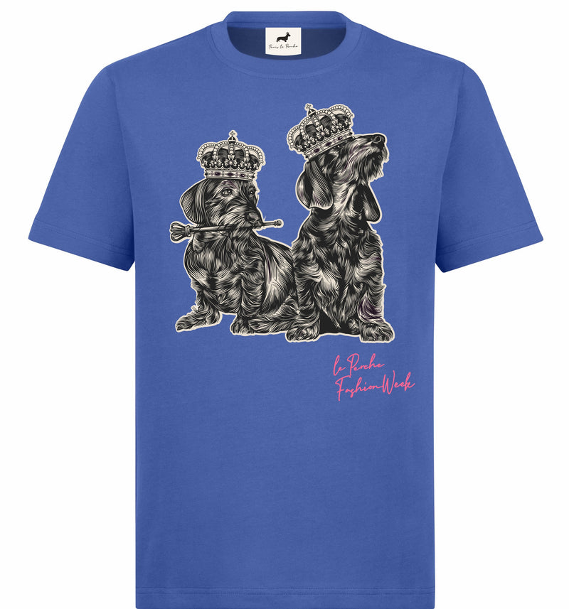 T-shirt super premium mixte «Le Perche fashion week» bleu