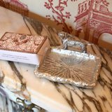 Porte savon teckel en étain