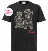 T-shirt super premium mixte «Le Perche fashion week» noir vintage