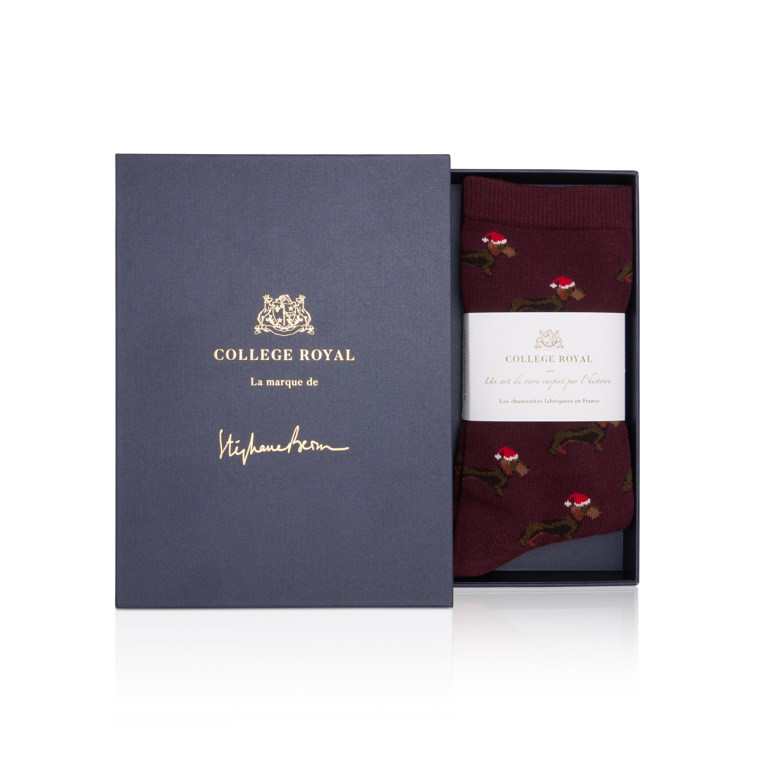 Chaussettes "Teckels de Noël" H/F