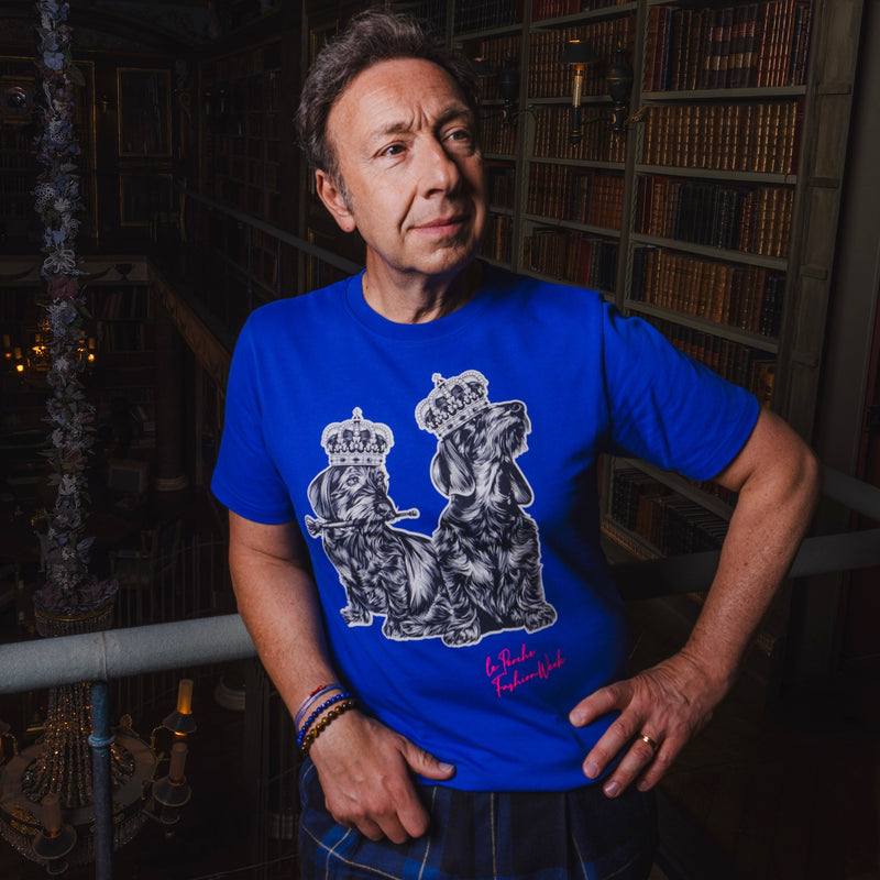 T-shirt super premium mixte «Le Perche fashion week» bleu