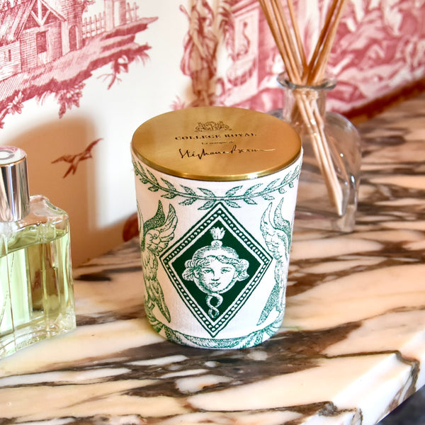 Cache bougie été vert