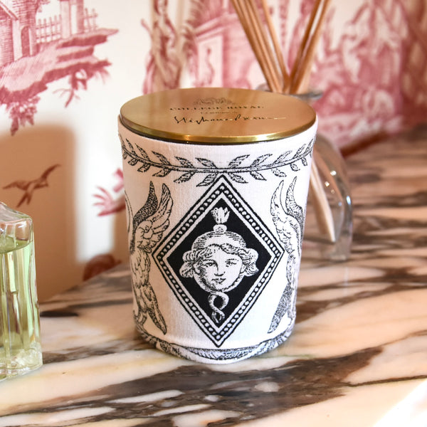 Cache bougie été noir