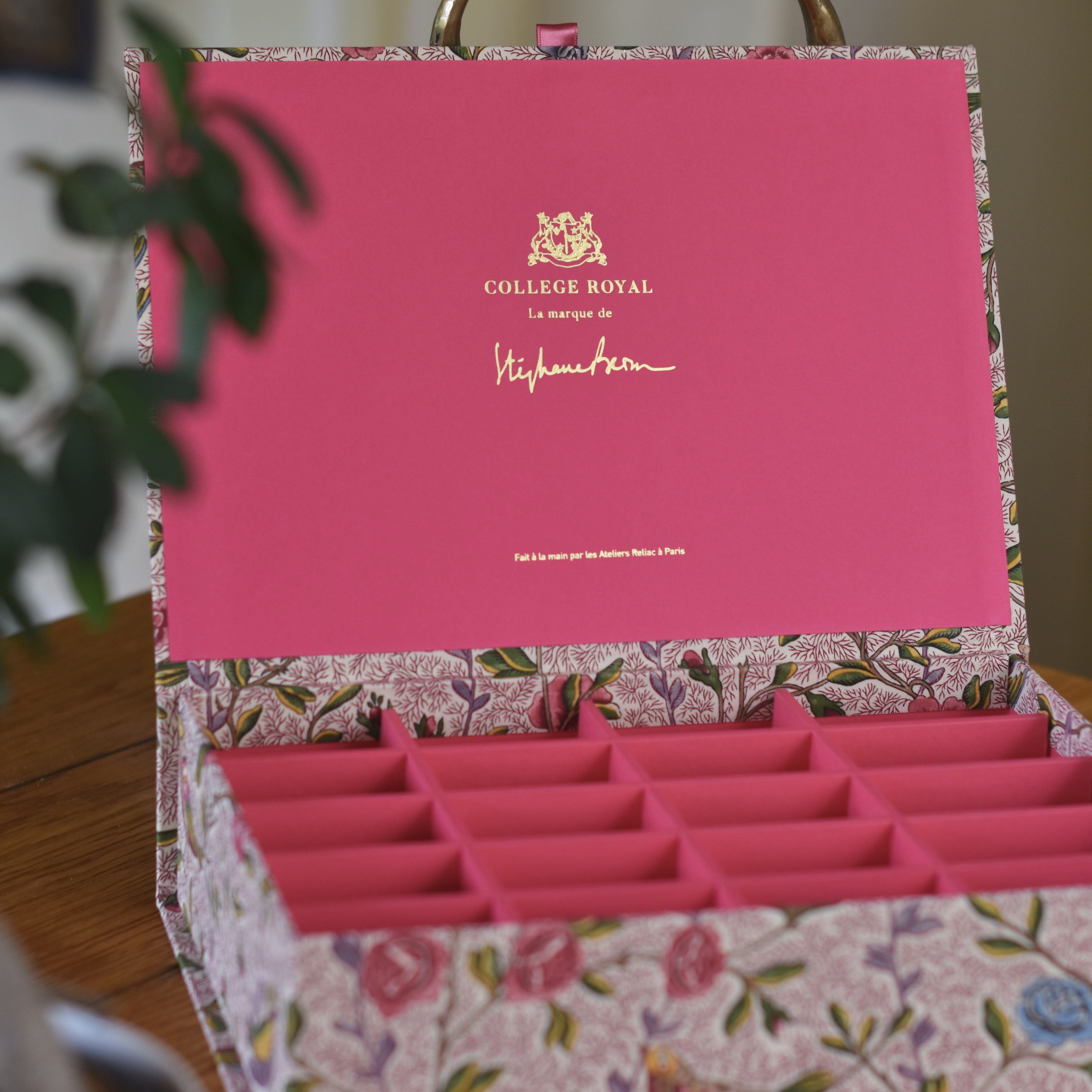 Boîte à thé Premium "Fleurs et Oiseaux"