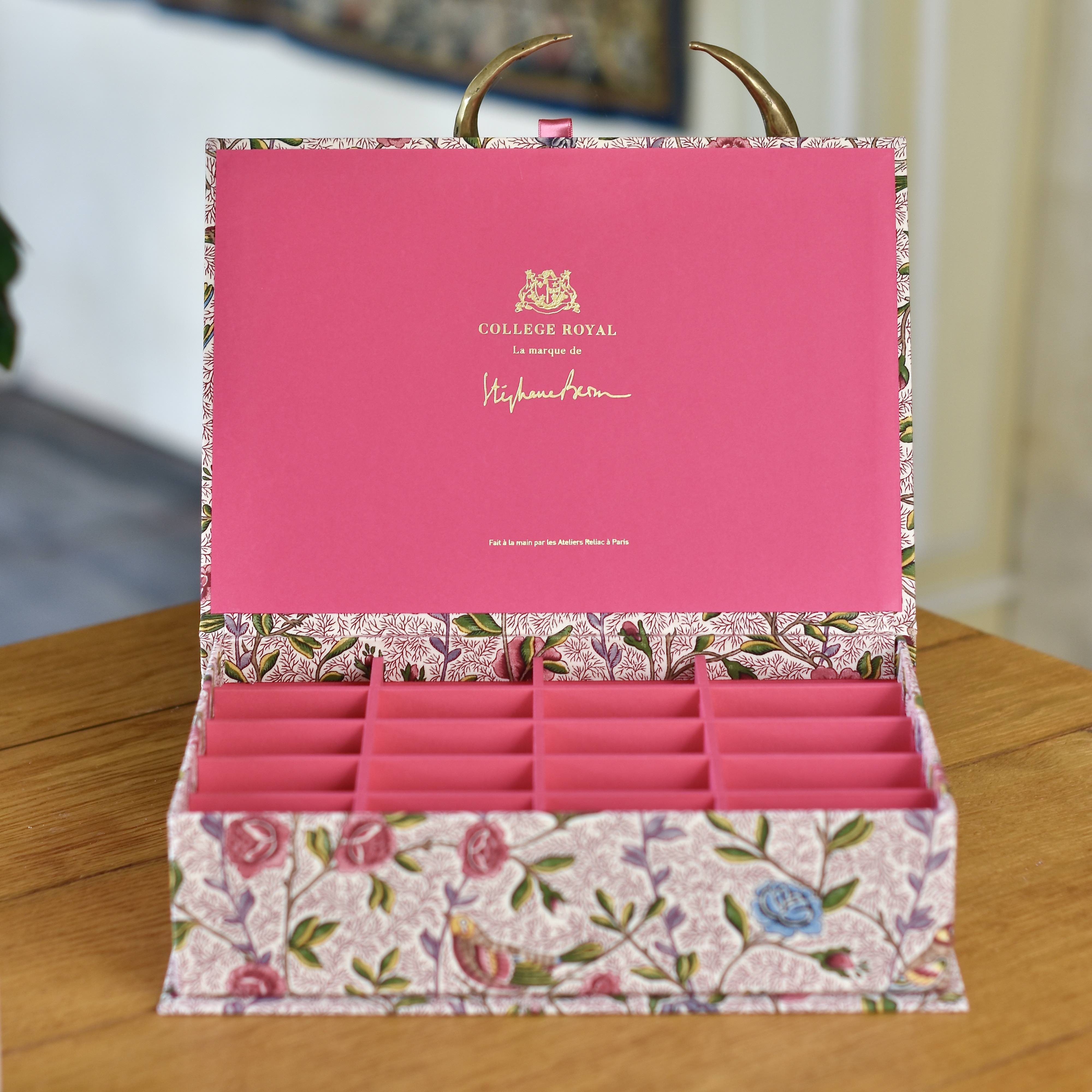 Boîte à thé Premium "Fleurs et Oiseaux"