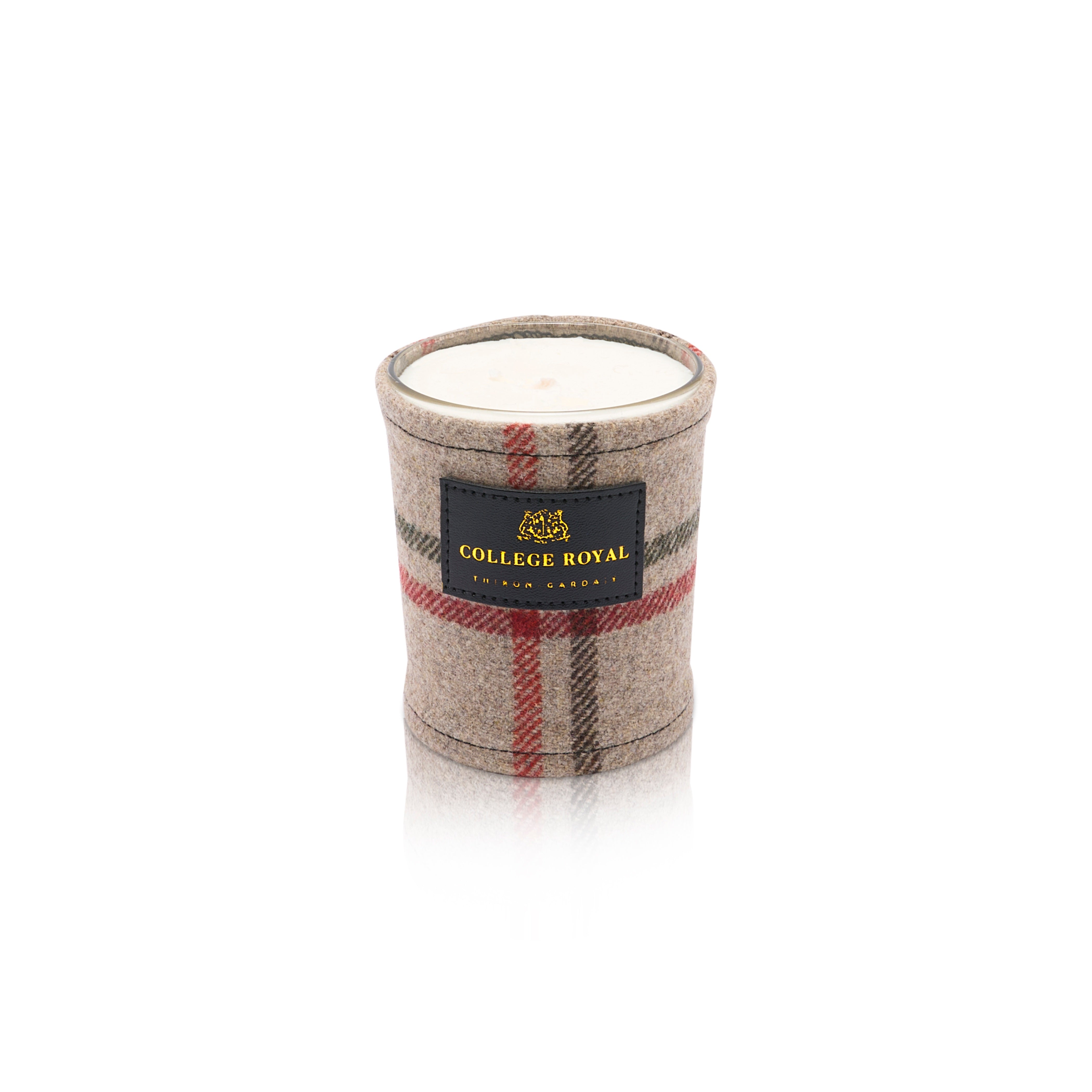 Cache bougie hiver sable