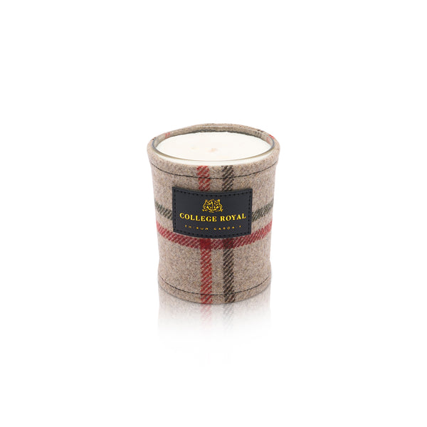 Cache bougie hiver sable