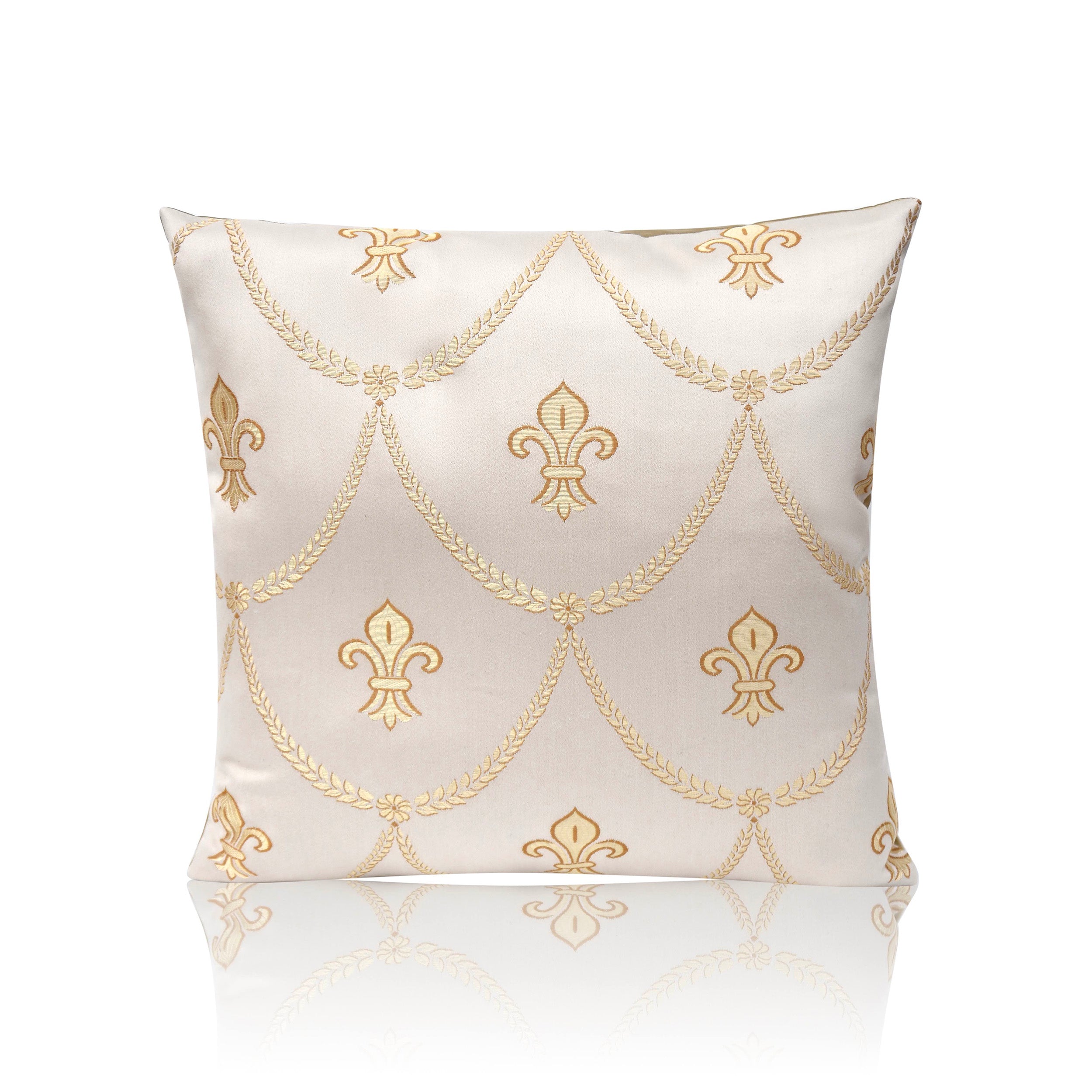 Housse de coussin 'Lys beige'