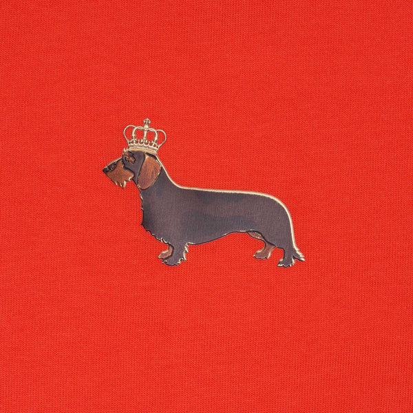 T-shirt super premium mixte «Teckelmania» orange