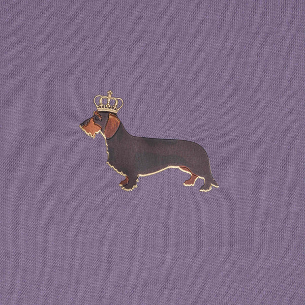 T-shirt super premium mixte «Teckelmania» violet