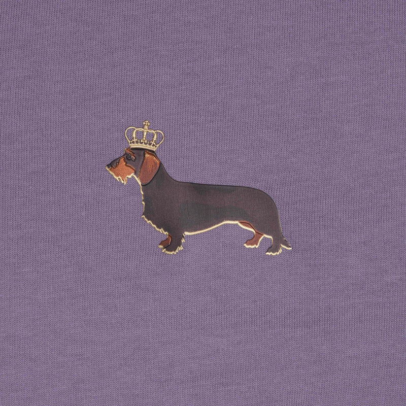 T-shirt super premium mixte «Teckelmania» violet