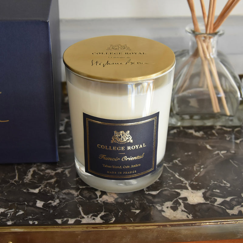 Bougie parfumée "Fumoir Oriental" avec couvercle signature