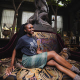 T-shirt super premium mixte «Le Perche fashion week» noir vintage