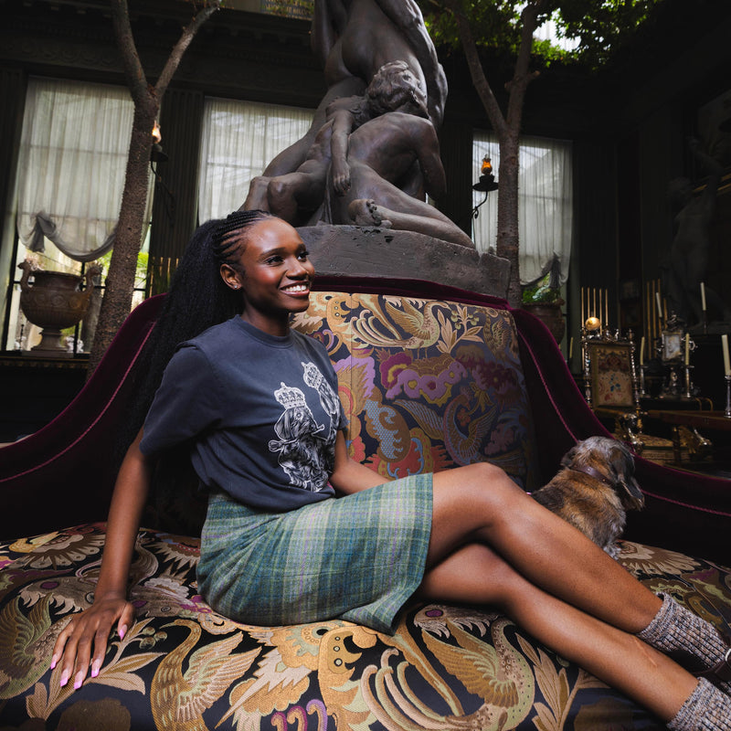 T-shirt super premium mixte «Le Perche fashion week» noir vintage