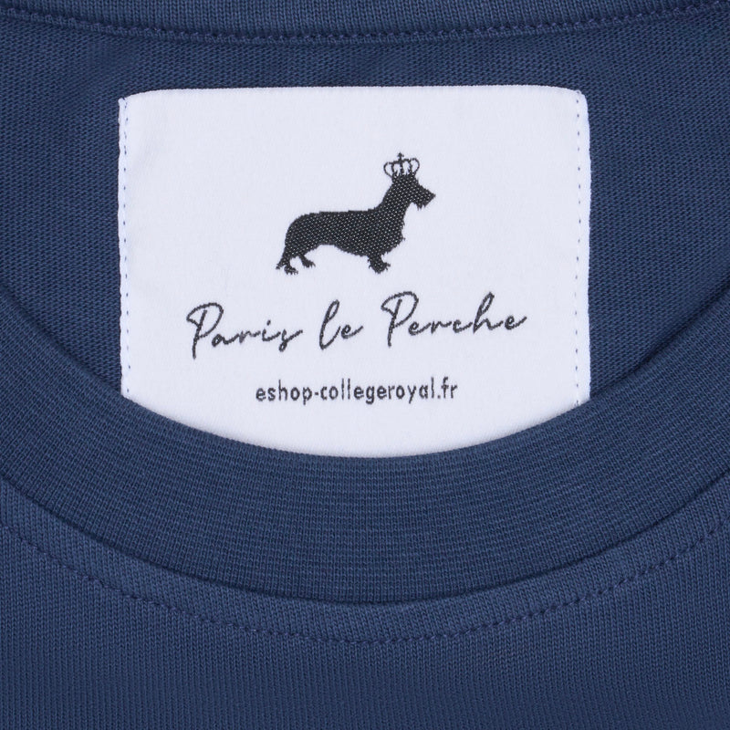 T-shirt super premium mixte «Paris after party» noir vintage