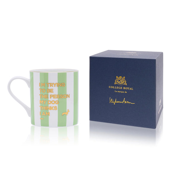 Mug "I'm trying to be" vert menthe