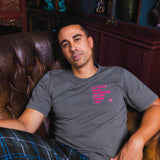 T-shirt super premium mixte "I'm trying to be" olive vintage