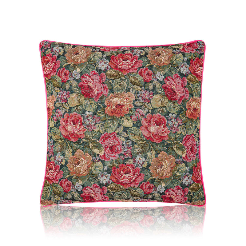 Housse de coussin tapisserie Ballet de Roses