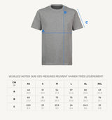 T-shirt super premium mixte «Paris after party» noir vintage